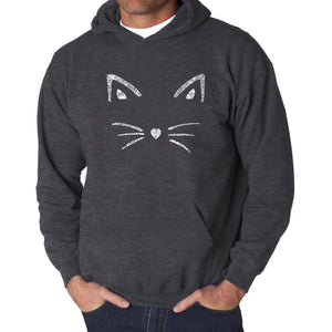 Whiskers  - Men's Word Art Hooded Sweatshirt