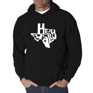 Hey Yall - Men's Word Art Hooded Sweatshirt