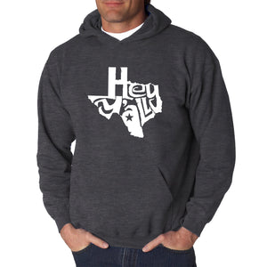 Hey Yall - Men's Word Art Hooded Sweatshirt