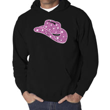 Load image into Gallery viewer, Cowgirl Hat - Men&#39;s Word Art Hooded Sweatshirt