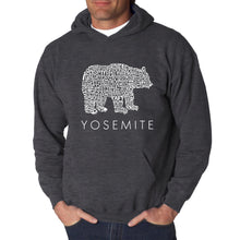 Load image into Gallery viewer, Yosemite Bear - Men&#39;s Word Art Hooded Sweatshirt