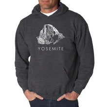 Load image into Gallery viewer, Yosemite - Men&#39;s Word Art Hooded Sweatshirt