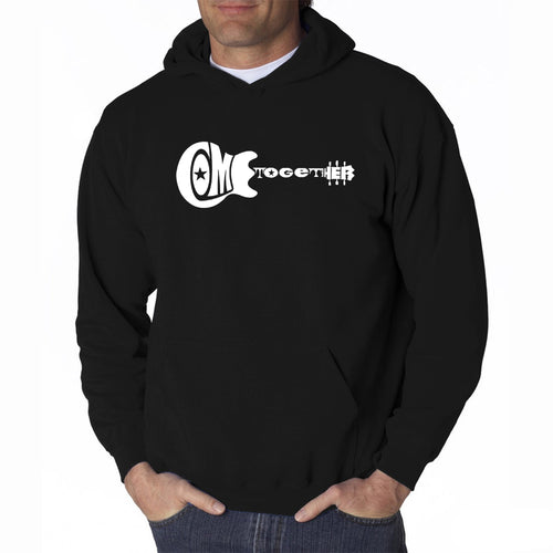 COME TOGETHER - Men's Word Art Hooded Sweatshirt