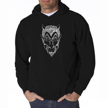 Load image into Gallery viewer, THE DEVIL&#39;S NAMES - Men&#39;s Word Art Hooded Sweatshirt