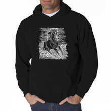 Load image into Gallery viewer, POPULAR HORSE BREEDS - Men&#39;s Word Art Hooded Sweatshirt