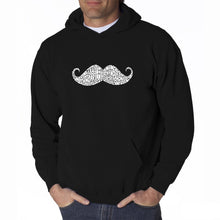 Load image into Gallery viewer, WAYS TO STYLE A MOUSTACHE - Men&#39;s Word Art Hooded Sweatshirt