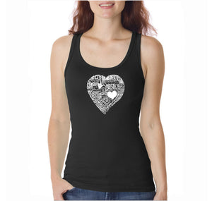 LOVE IN 44 DIFFERENT LANGUAGES  - Women's Word Art Tank Top