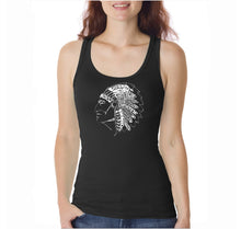 Load image into Gallery viewer, POPULAR NATIVE AMERICAN INDIAN TRIBES  - Women&#39;s Word Art Tank Top