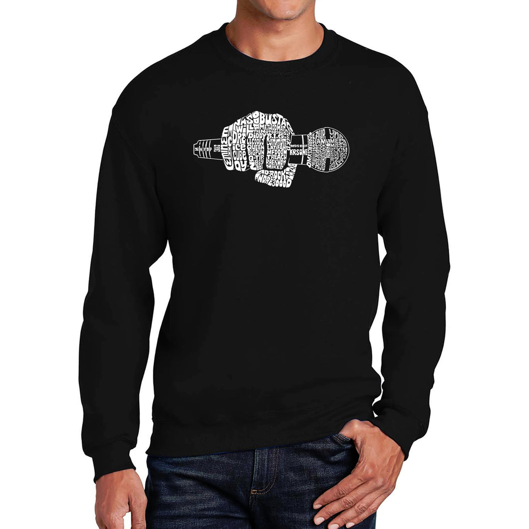 90's Rappers - Men's Word Art Crewneck Sweatshirt