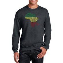 Load image into Gallery viewer, Countries in Africa - Men&#39;s Word Art Crewneck Sweatshirt