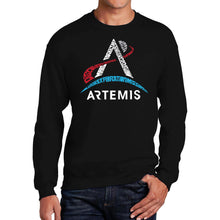 Load image into Gallery viewer, NASA Artemis Logo - Men&#39;s Word Art Crewneck Sweatshirt