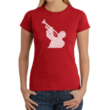 Load image into Gallery viewer, ALL TIME JAZZ SONGS - Women&#39;s Word Art T-Shirt