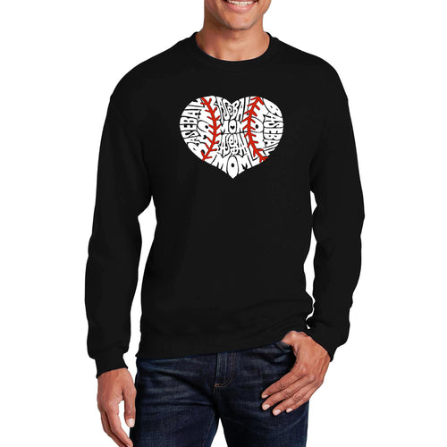 Baseball Mom - Men's Word Art Crewneck Sweatshirt