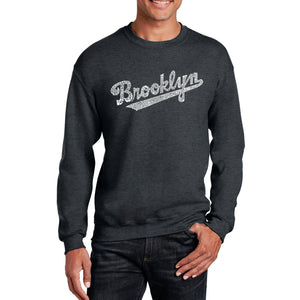 Brooklyn Neighborhoods  - Men's Word Art Crewneck Sweatshirt