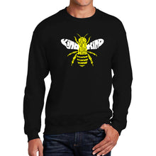 Load image into Gallery viewer, Bee Kind  - Men&#39;s Word Art Crewneck Sweatshirt