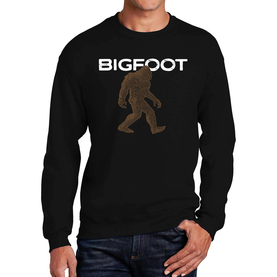 Bigfoot - Men's Word Art Crewneck Sweatshirt