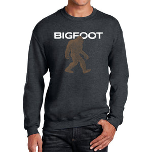 Bigfoot - Men's Word Art Crewneck Sweatshirt