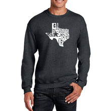 Load image into Gallery viewer, Everything is Bigger in Texas - Men&#39;s Word Art Crewneck Sweatshirt