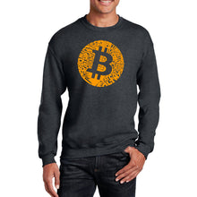 Load image into Gallery viewer, Bitcoin  - Men&#39;s Word Art Crewneck Sweatshirt