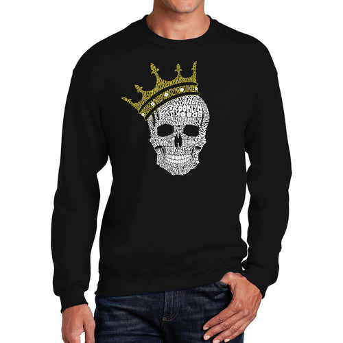 Brooklyn Crown  - Men's Word Art Crewneck Sweatshirt
