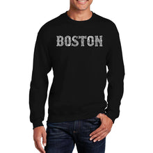 Load image into Gallery viewer, BOSTON NEIGHBORHOODS - Men&#39;s Word Art Crewneck Sweatshirt