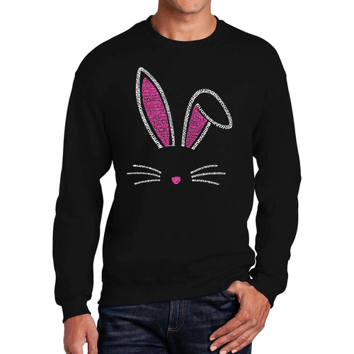 Bunny Ears  - Men's Word Art Crewneck Sweatshirt