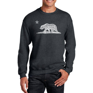 California Bear - Men's Word Art Crewneck Sweatshirt