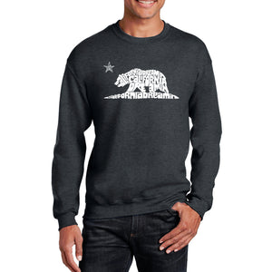 California Dreamin - Men's Word Art Crewneck Sweatshirt