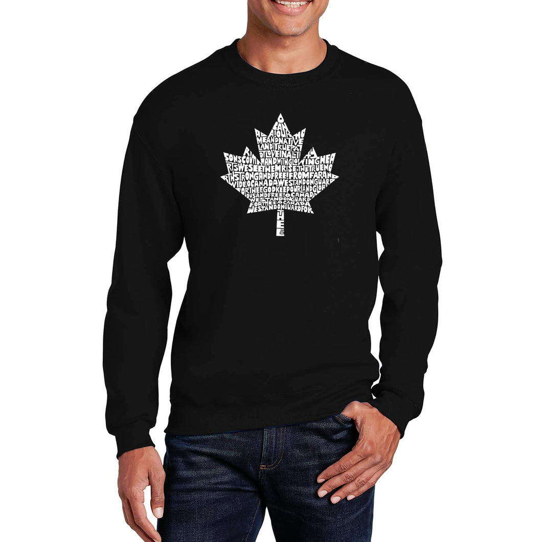 CANADIAN NATIONAL ANTHEM - Men's Word Art Crewneck Sweatshirt