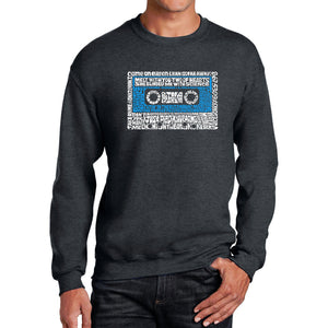 80s One Hit Wonders  - Men's Word Art Crewneck Sweatshirt