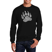 Load image into Gallery viewer, Types of Bears -  Men&#39;s Word Art Crewneck Sweatshirt