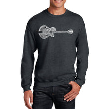 Load image into Gallery viewer, Country Guitar - Men&#39;s Word Art Crewneck Sweatshirt