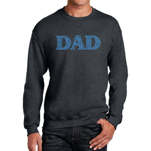 Dad - Men's Word Art Crewneck Sweatshirt