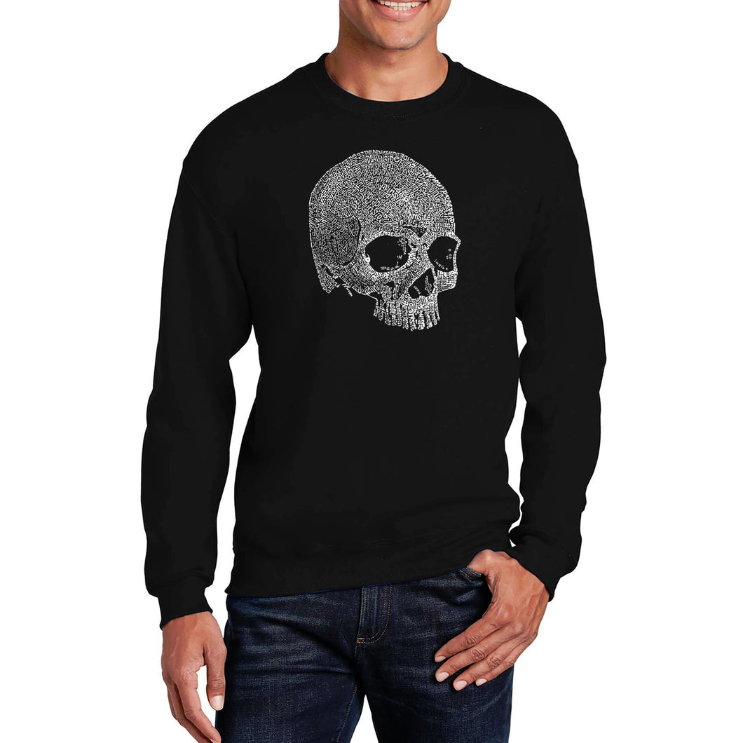 Dead Inside Skull - Men's Word Art Crewneck Sweatshirt