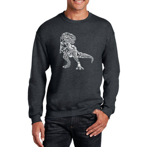 Dino Pics - Men's Word Art Crewneck Sweatshirt