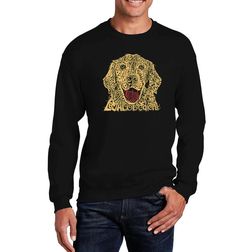Dog - Men's Word Art Crewneck Sweatshirt