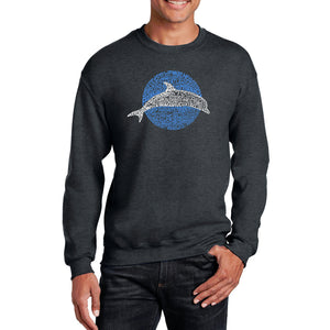 Species of Dolphin -  Men's Word Art Crewneck Sweatshirt