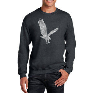 Eagle - Men's Word Art Crewneck Sweatshirt
