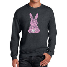 Load image into Gallery viewer, Easter Bunny  - Men&#39;s Word Art Crewneck Sweatshirt