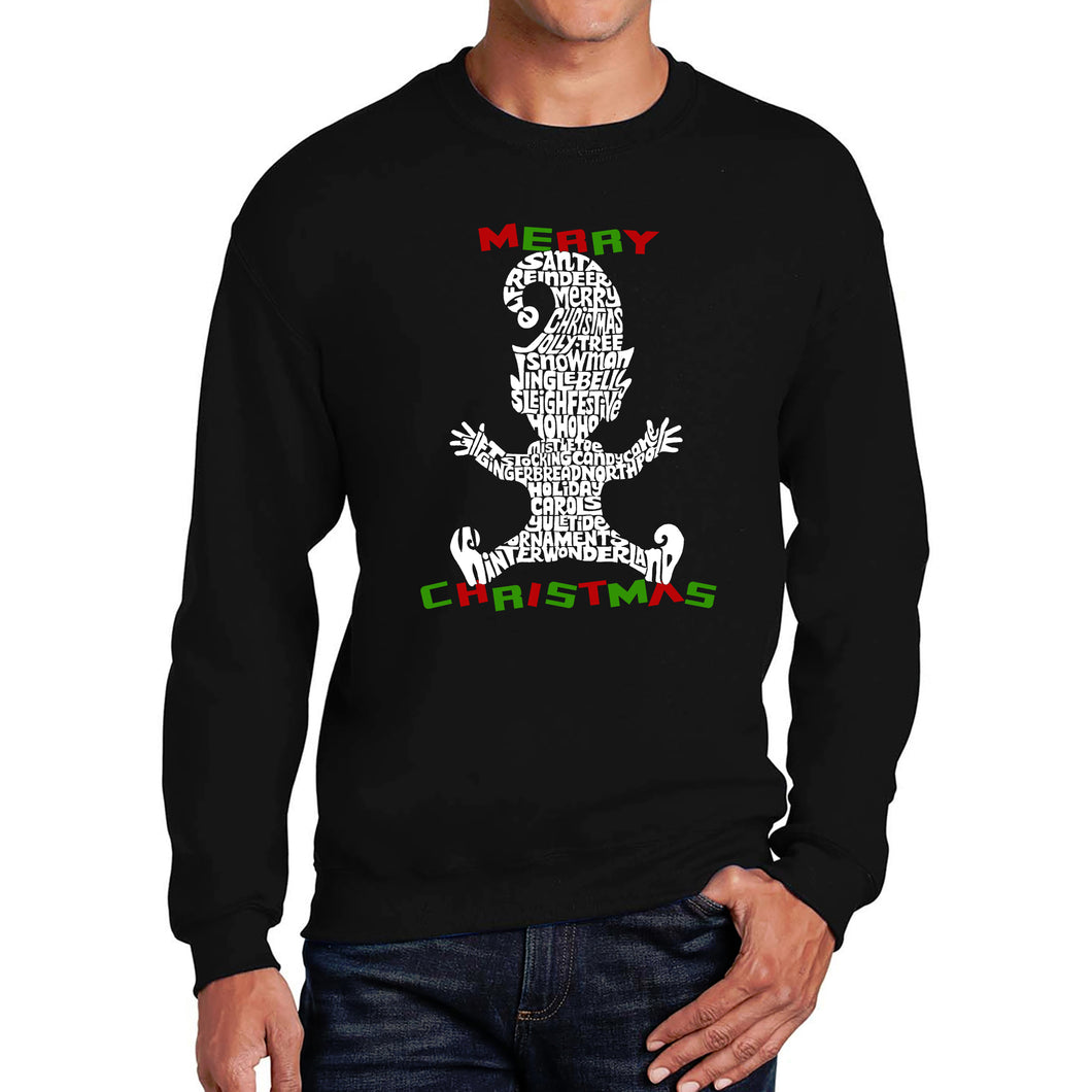 Christmas Elf - Men's Word Art Crewneck Sweatshirt