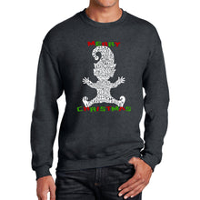Load image into Gallery viewer, Christmas Elf - Men&#39;s Word Art Crewneck Sweatshirt
