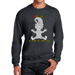 Christmas Elf - Men's Word Art Crewneck Sweatshirt