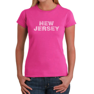 NEW JERSEY NEIGHBORHOODS - Women's Word Art T-Shirt