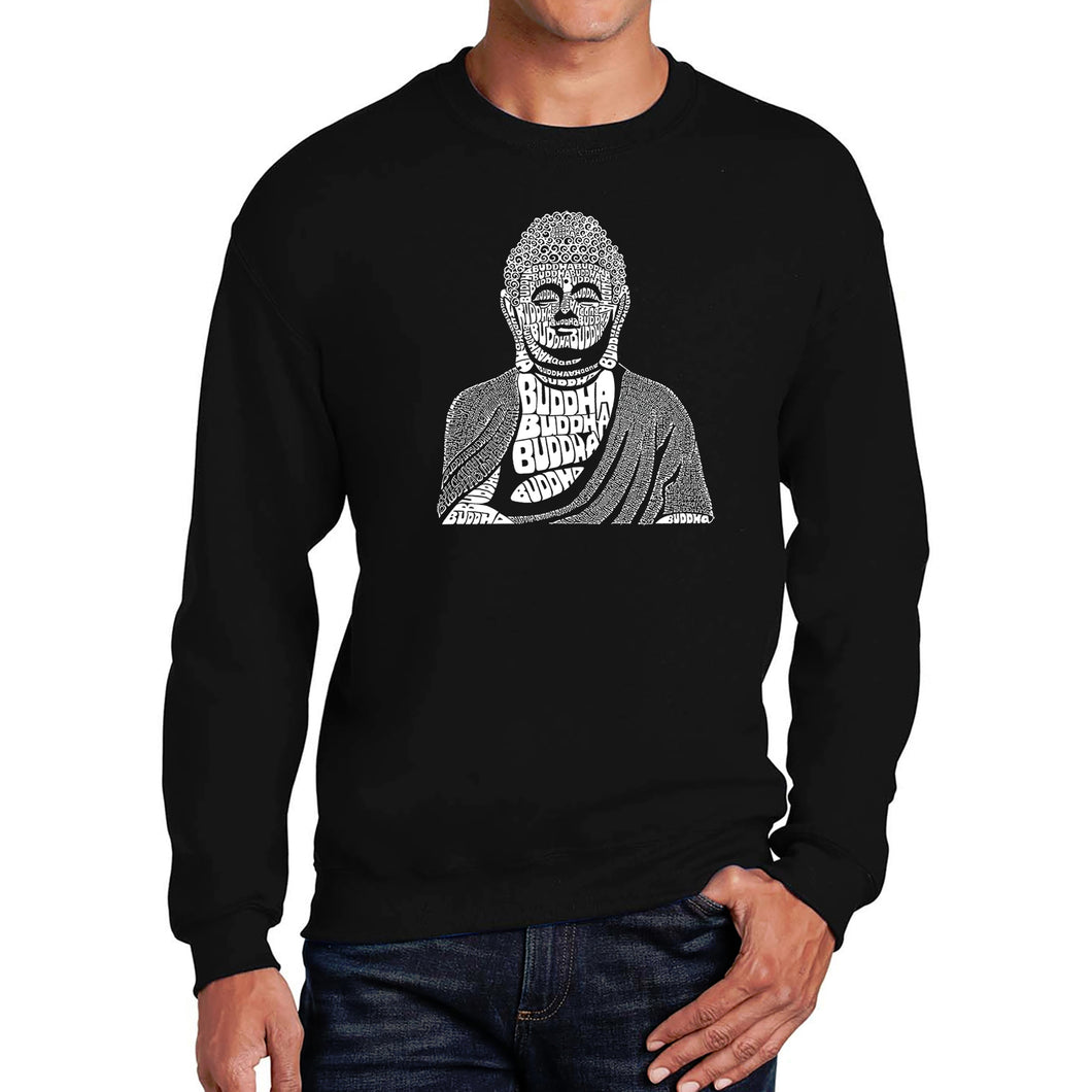 Buddha  - Men's Word Art Crewneck Sweatshirt
