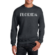 Load image into Gallery viewer, POPULAR CITIES IN FLORIDA - Men&#39;s Word Art Crewneck Sweatshirt