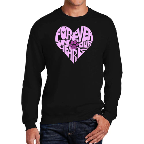 Forever In Our Hearts - Men's Word Art Crewneck Sweatshirt