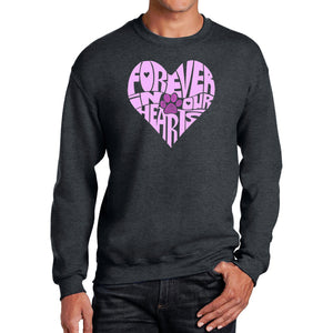 Forever In Our Hearts - Men's Word Art Crewneck Sweatshirt