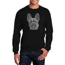 Load image into Gallery viewer, French Bulldog - Men&#39;s Word Art Crewneck Sweatshirt