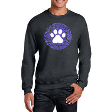 Load image into Gallery viewer, Gandhi&#39;s Quote on Animal Treatment -  Men&#39;s Word Art Crewneck Sweatshirt