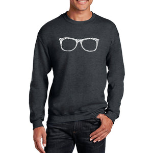 SHEIK TO BE GEEK - Men's Word Art Crewneck Sweatshirt